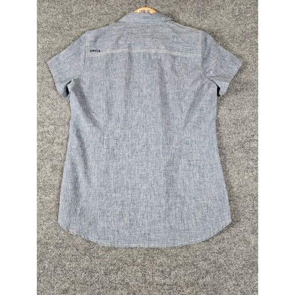 Orvis Women's Tech‎ Chambray Short-Sleeve Work Shirt Size S - Picture 10 of 12